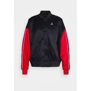 New Jordan Nike‎ Womens Flight Jacket Size 1X Black Red Plus $160